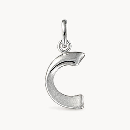 Buchstabenanhänger in 925er Silber – Buchstabe C