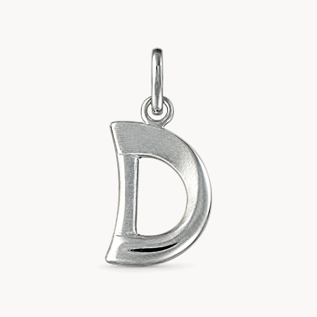 Buchstabenanhänger in 925er Silber – Buchstabe D
