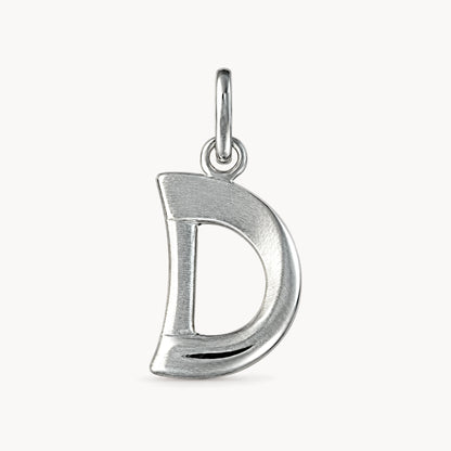 Buchstabenanhänger in 925er Silber – Buchstabe D