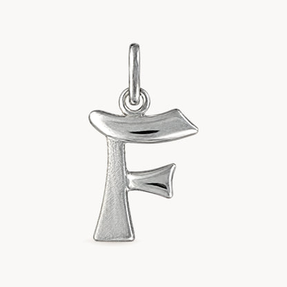 Buchstabenanhänger in 925er Silber – Buchstabe F