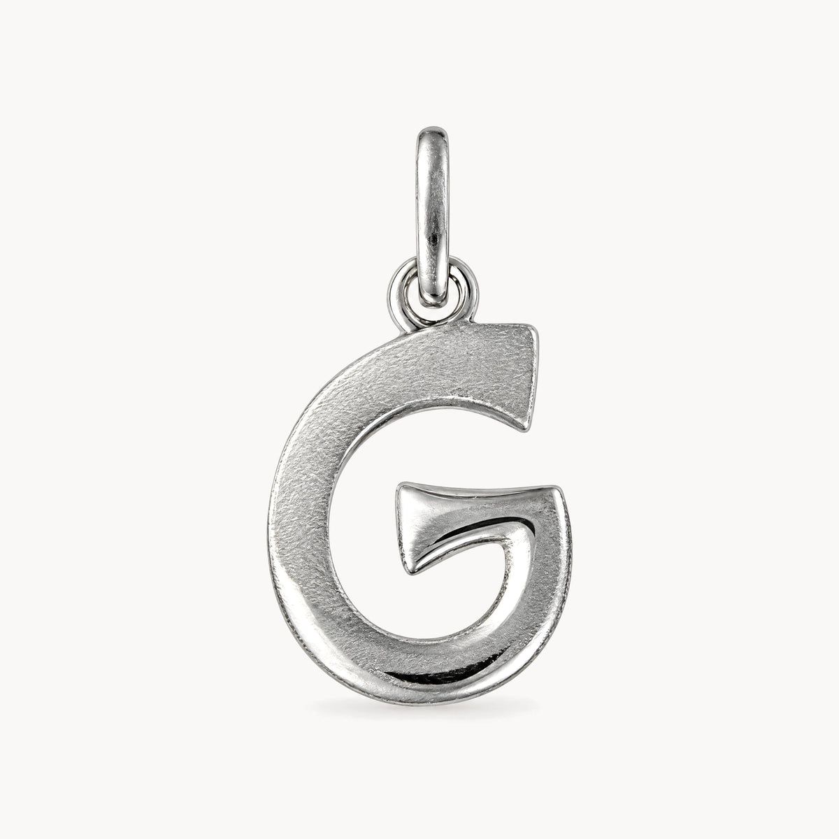 Buchstabenanhänger in 925er Silber – Buchstabe G