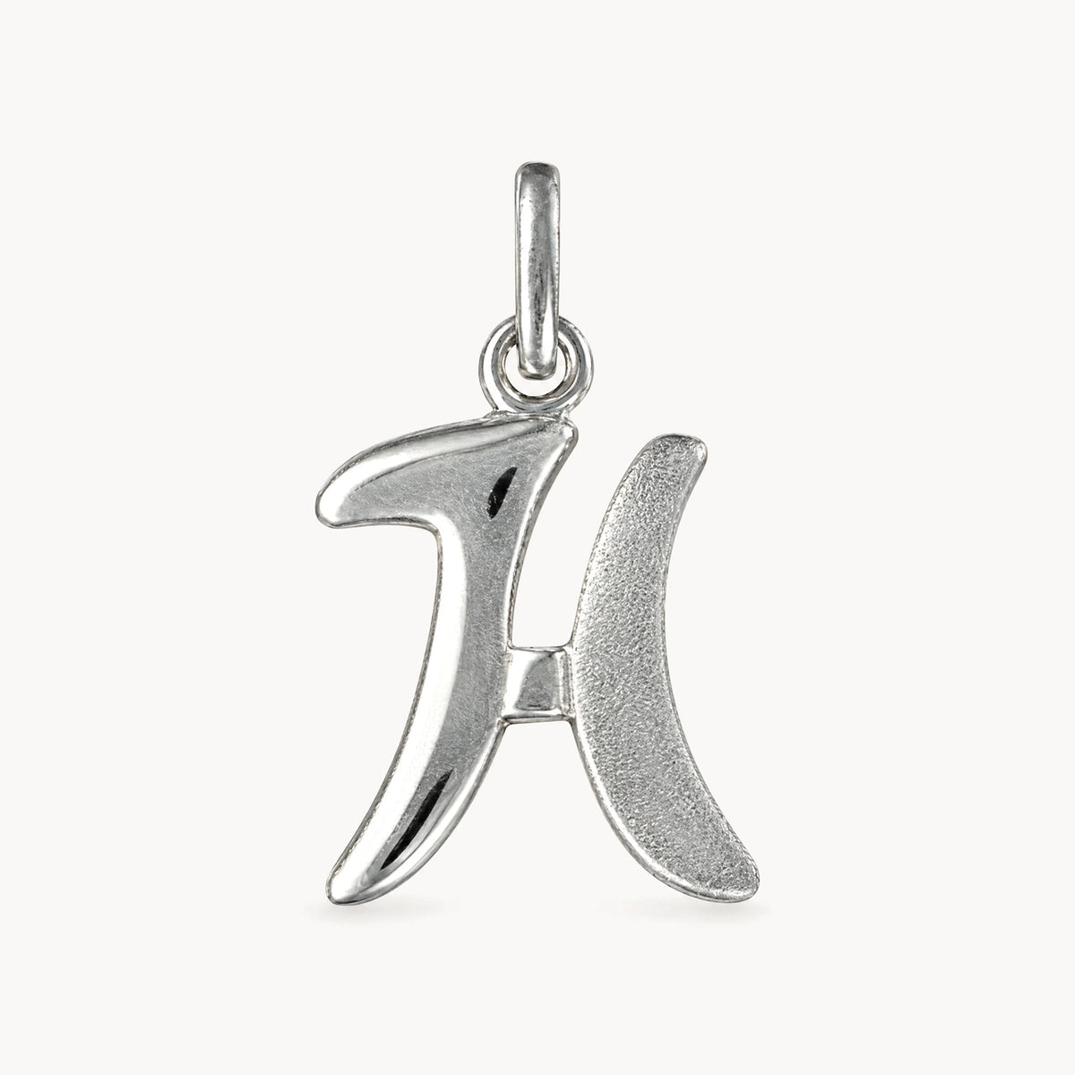 Buchstabenanhänger in 925er Silber – Buchstabe H