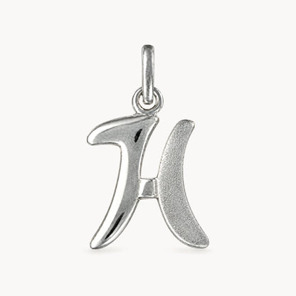 Buchstabenanhänger in 925er Silber – Buchstabe H