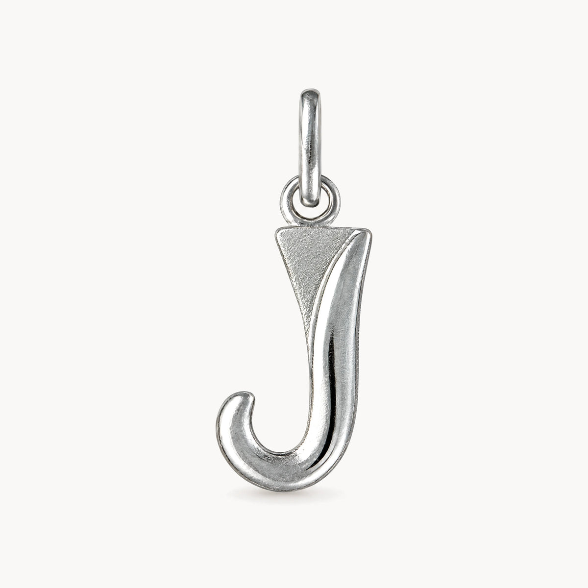 Buchstabenanhänger in 925er Silber – Buchstabe J