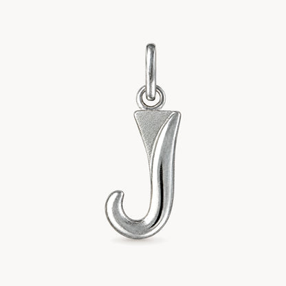 Buchstabenanhänger in 925er Silber – Buchstabe J