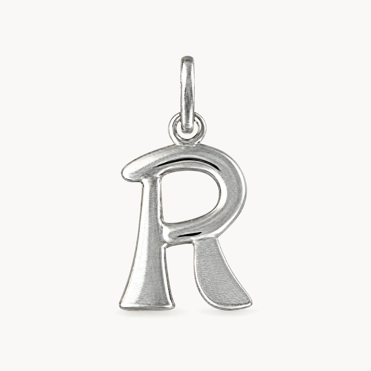 Buchstabenanhänger in 925er Silber – Buchstabe R
