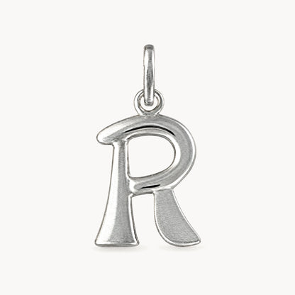 Buchstabenanhänger in 925er Silber – Buchstabe R