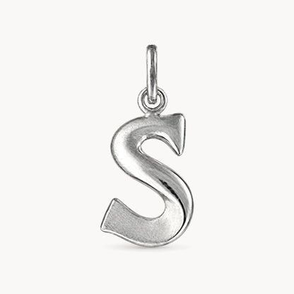 Buchstabenanhänger in 925er Silber – Buchstabe S