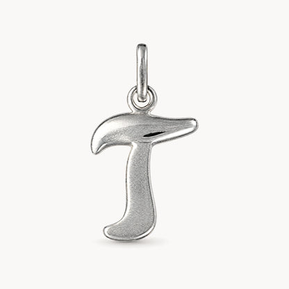 Buchstabenanhänger in 925er Silber – Buchstabe T