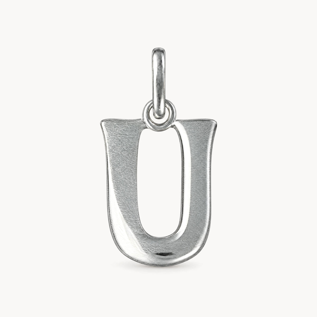 Buchstabenanhänger in 925er Silber – Buchstabe U