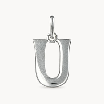 Buchstabenanhänger in 925er Silber – Buchstabe U