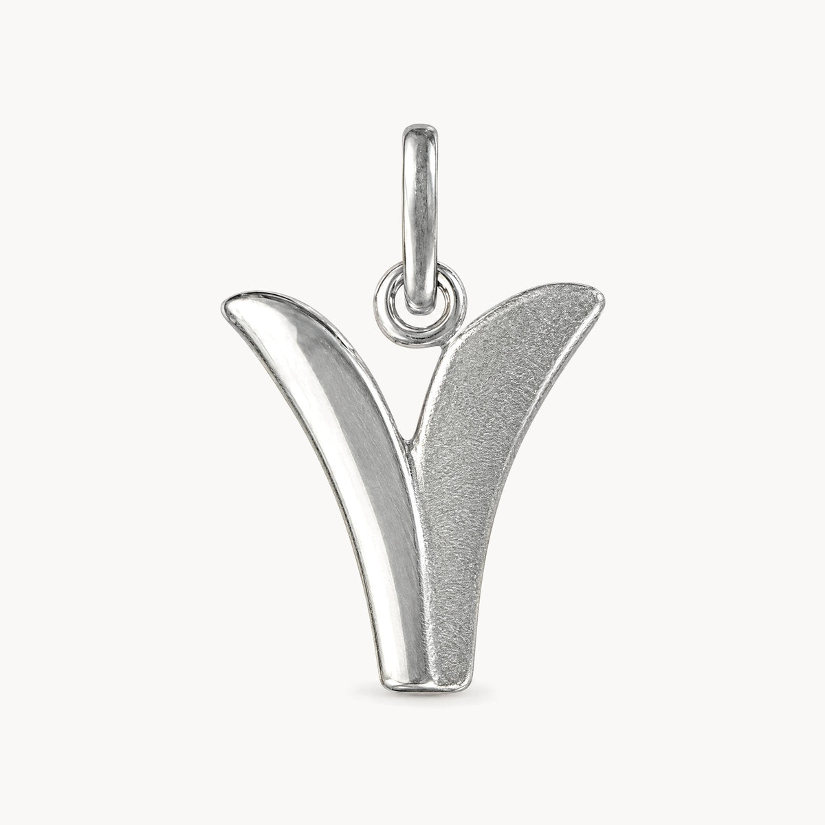 Buchstabenanhänger in 925er Silber – Buchstabe V
