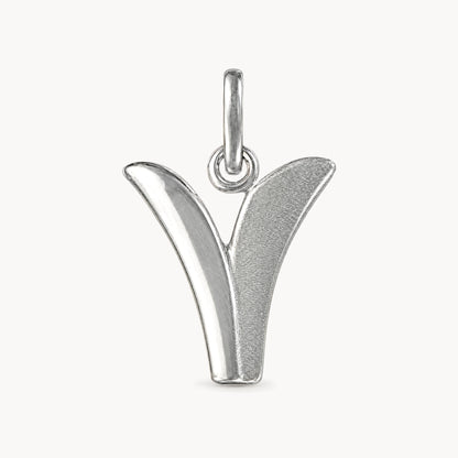 Buchstabenanhänger in 925er Silber – Buchstabe V