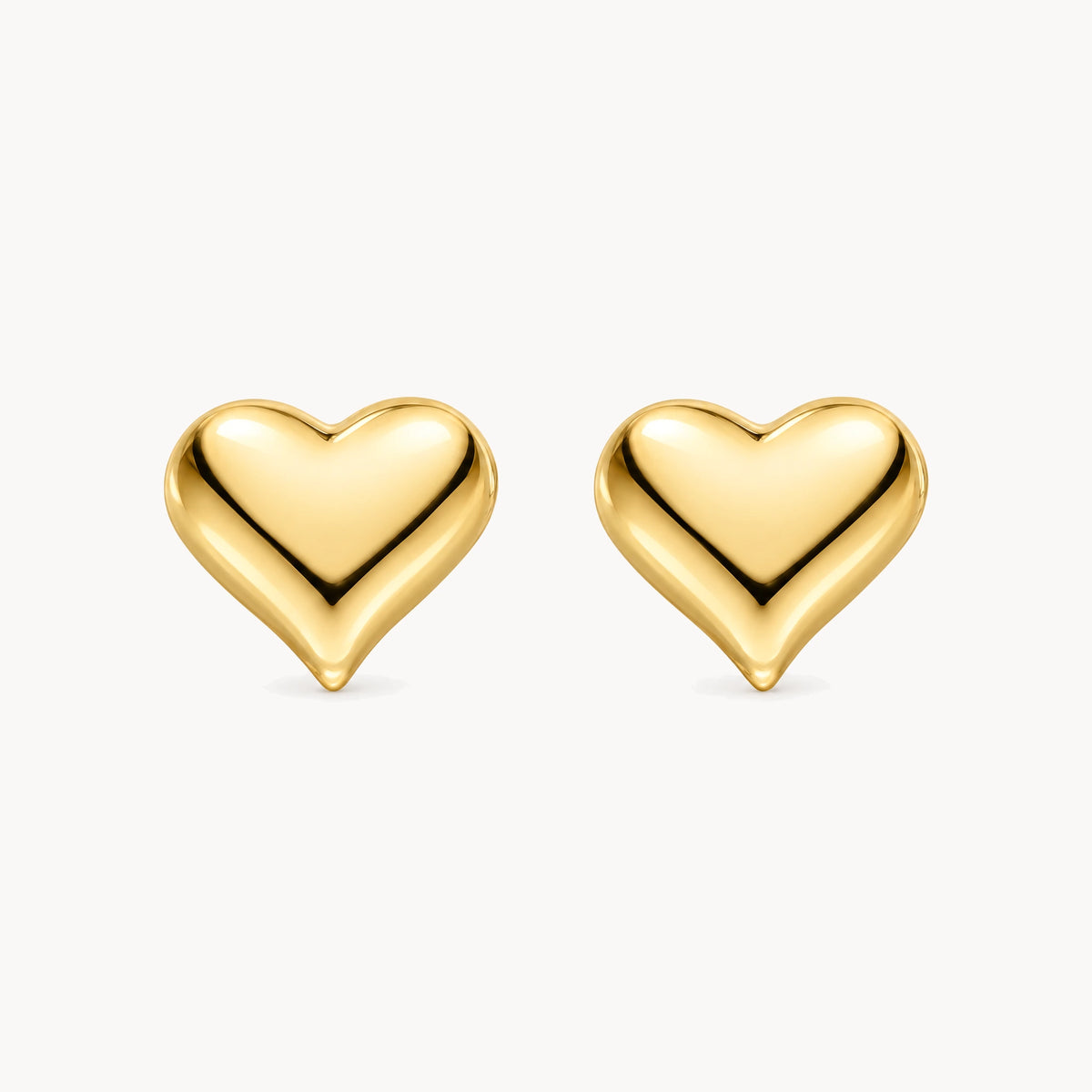 Ohrstecker „Herz“ in 333er Gelbgold