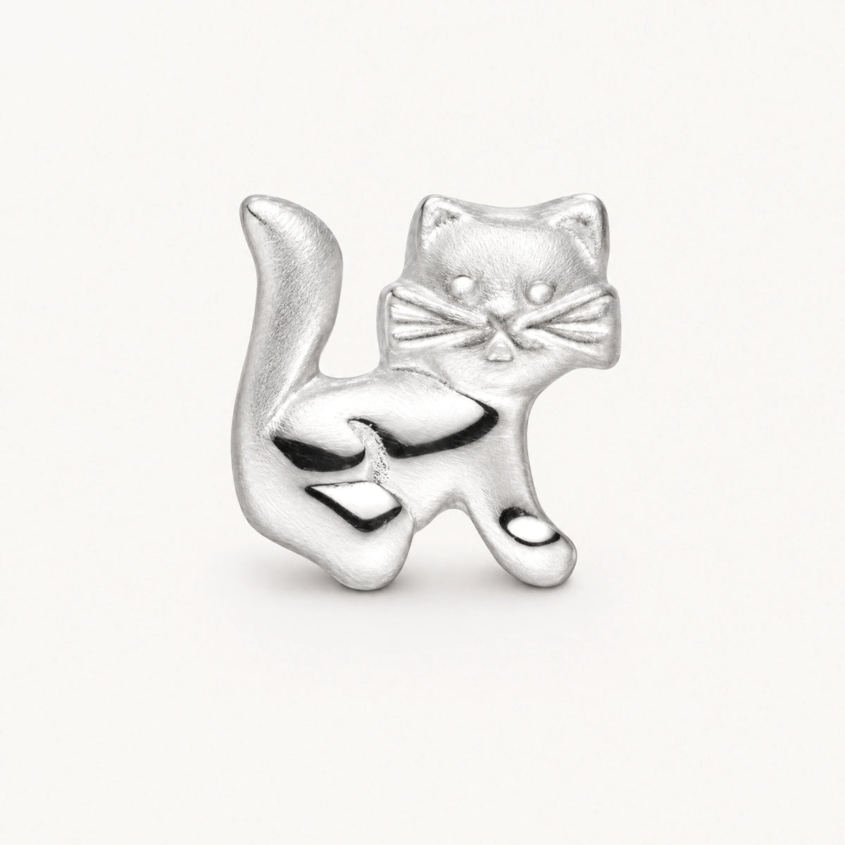 Ohrstecker „Katze“ in 925er Silber