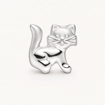 Ohrstecker „Katze“ in 925er Silber