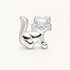 Ohrstecker „Katze“ in 925er Silber