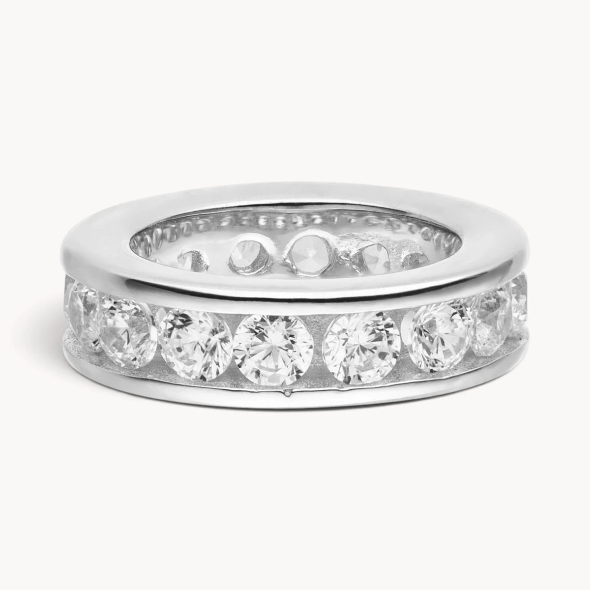 Taufring in Gold &amp; Silber mit Zirkonia