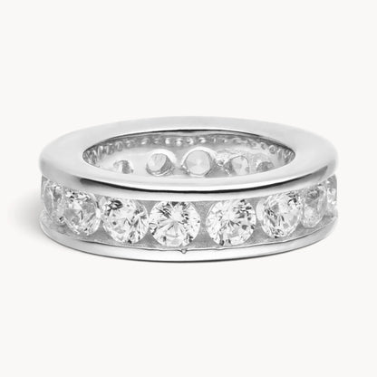 Taufring in Gold &amp; Silber mit Zirkonia