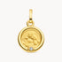 Medaille in 585er Gelbgold mit Diamant