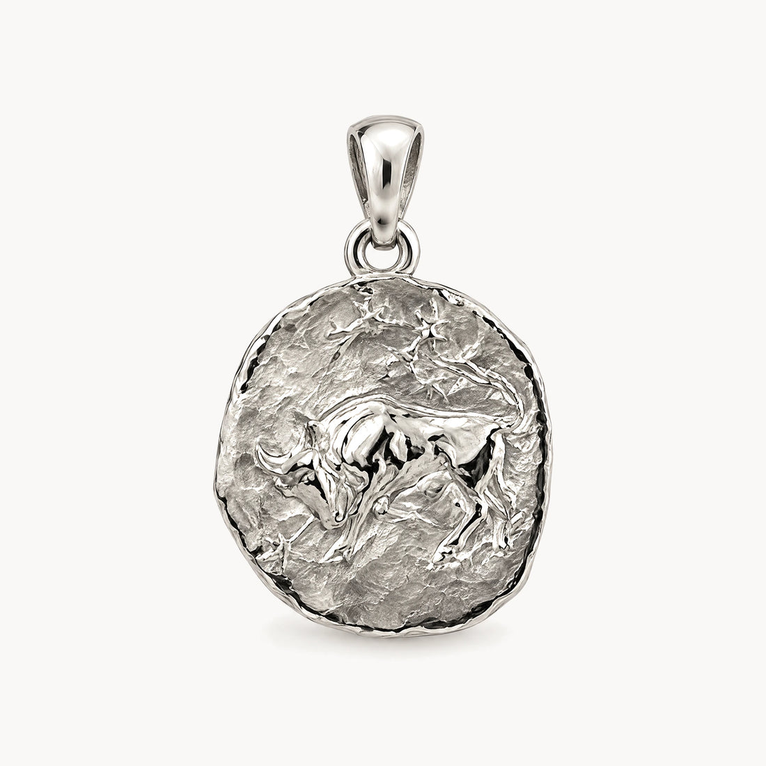 Sternzeichenanhänger in 925er Silber &amp; 333er Gelbgold – 925 Silber, Sternzeichen Stier