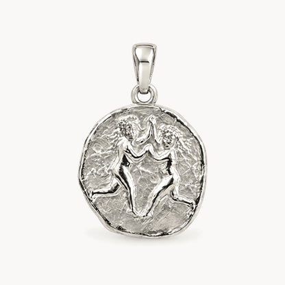 Sternzeichenanhänger in 925er Silber &amp; 333er Gelbgold – 925 Silber, Sternzeichen Zwillinge