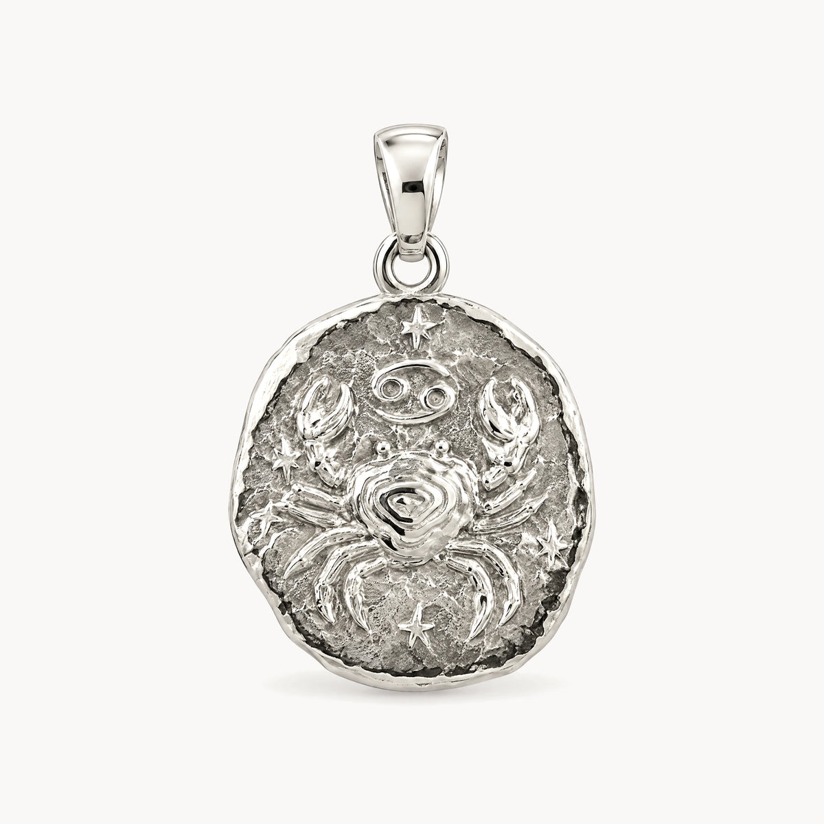 Sternzeichenanhänger in 925er Silber &amp; 333er Gelbgold – 925 Silber, Sternzeichen Krebs