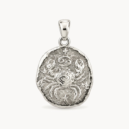 Sternzeichenanhänger in 925er Silber &amp; 333er Gelbgold – 925 Silber, Sternzeichen Krebs