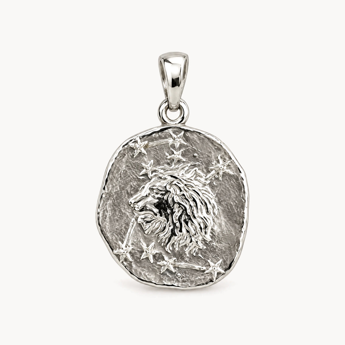 Sternzeichenanhänger in 925er Silber &amp; 333er Gelbgold – 925 Silber, Sternzeichen Löwe
