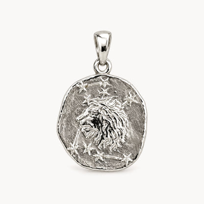 Sternzeichenanhänger in 925er Silber &amp; 333er Gelbgold – 925 Silber, Sternzeichen Löwe