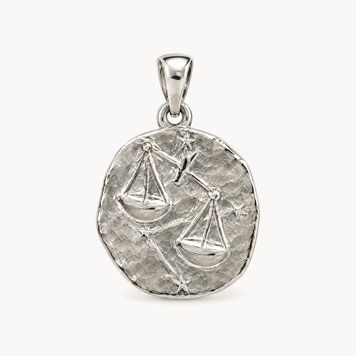 Sternzeichenanhänger in 925er Silber &amp; 333er Gelbgold – 925 Silber, Sternzeichen Waage