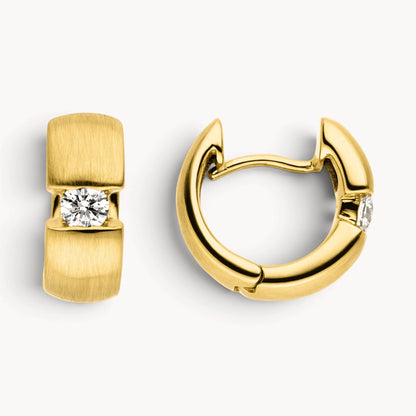 Creole in 585er Gold mit Diamant