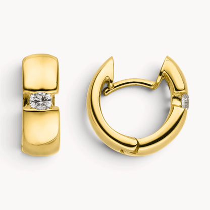 Creole in 585er Gold mit Diamant