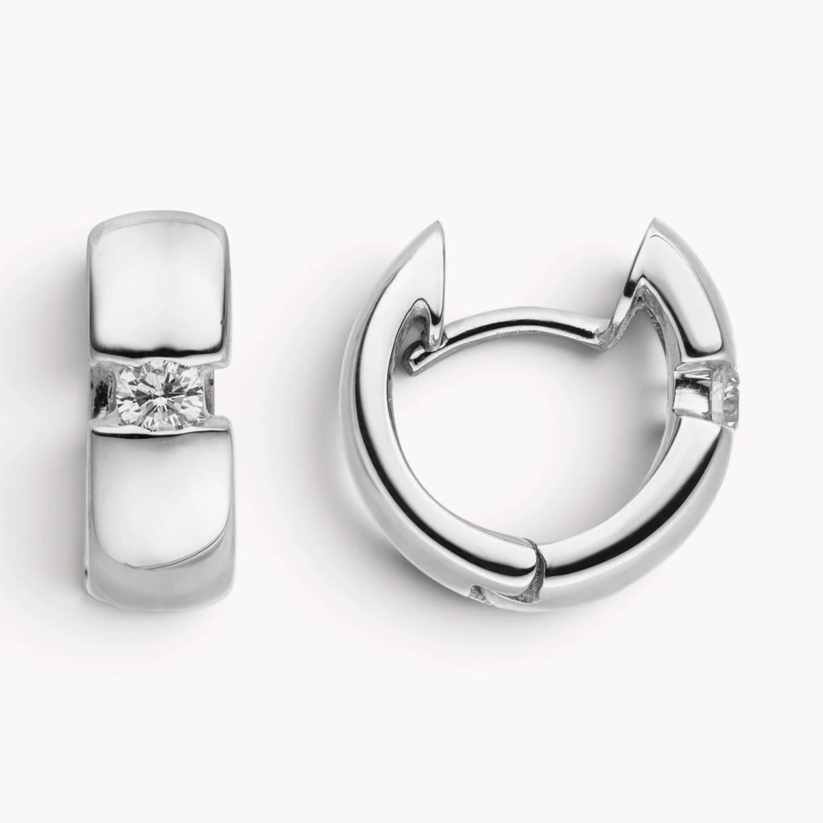 Creole in 585er Gold mit Diamant