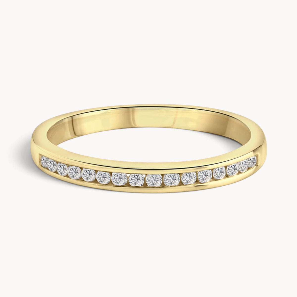 Memoirering in 585er Gold mit Diamanten