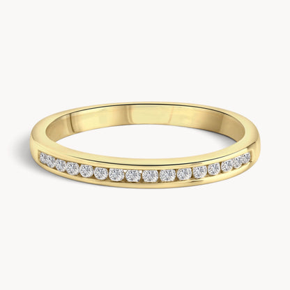 Memoirering in 585er Gold mit Diamanten
