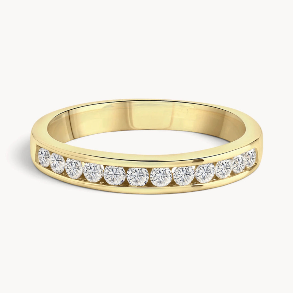 Memoirering in 585er Gold mit Diamanten
