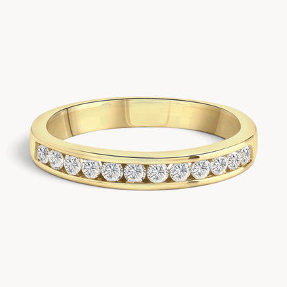 Memoirering in 585er Gold mit Diamanten