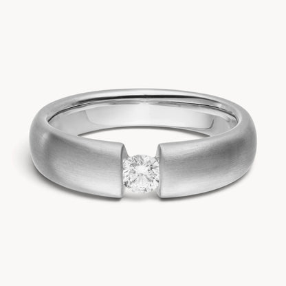 Solitärring in 585er Gold mit Diamant