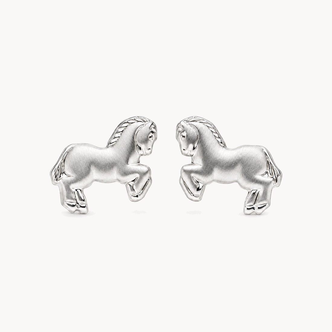 Ohrstecker „Pferd“ in 925er Silber