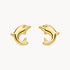 Ohrstecker „Delfin“ in 333er Gelbgold