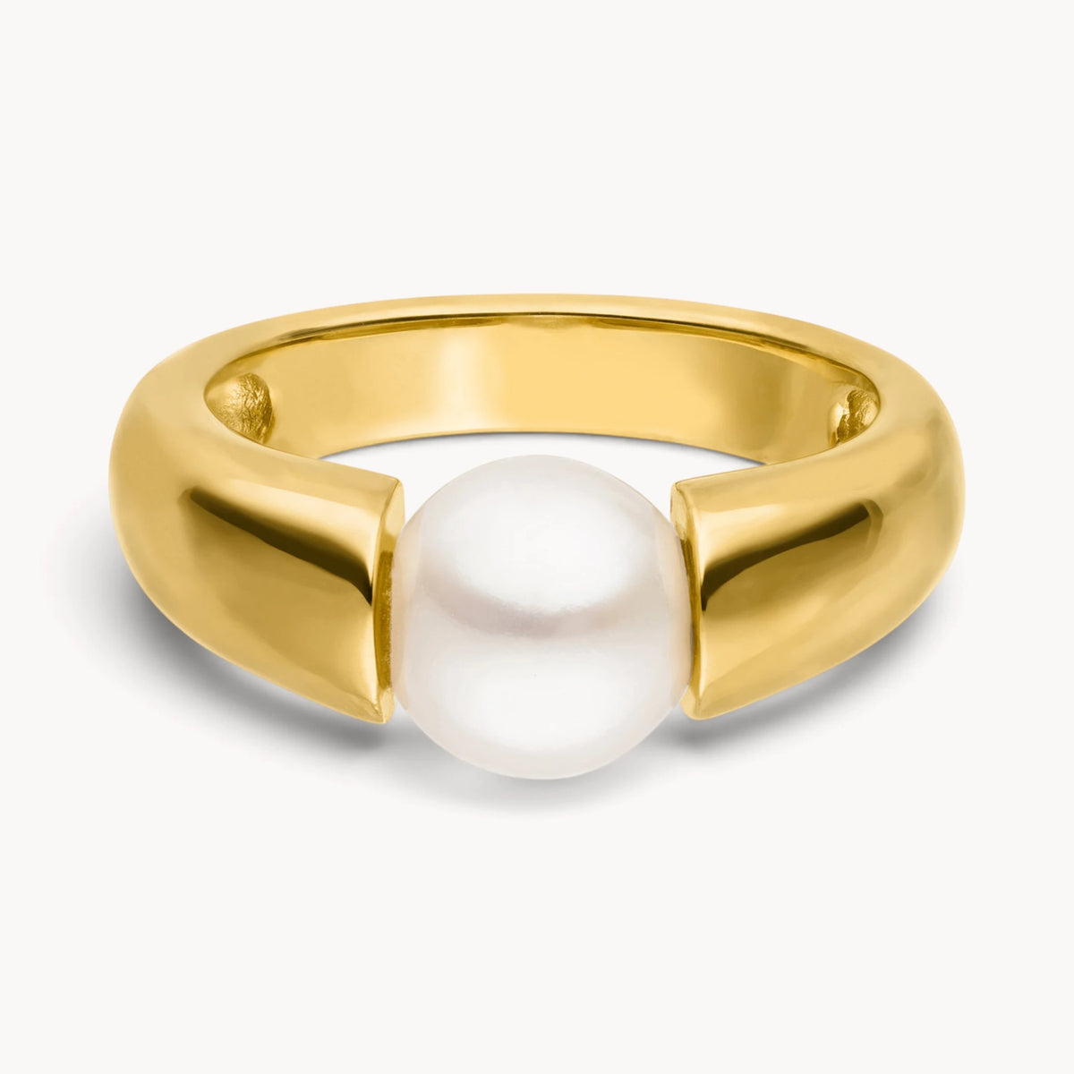 Ring in 585er Gold mit Zuchtperle
