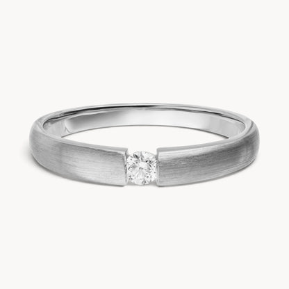 Solitärring in 585er Gold mit Diamant