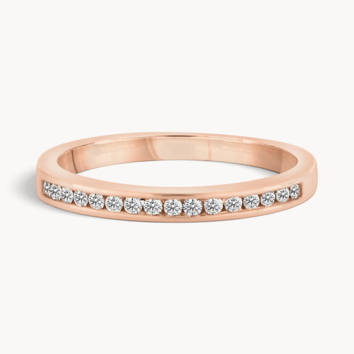 Memoirering in 585er Gold mit Diamanten
