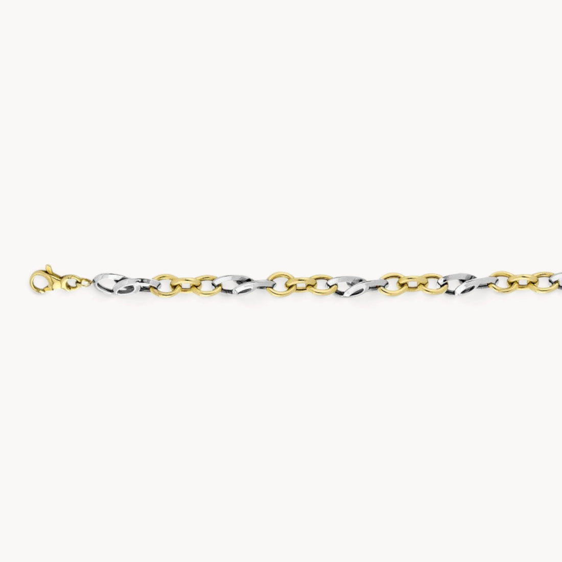 Armband in 333er Gelb-/Weißgold