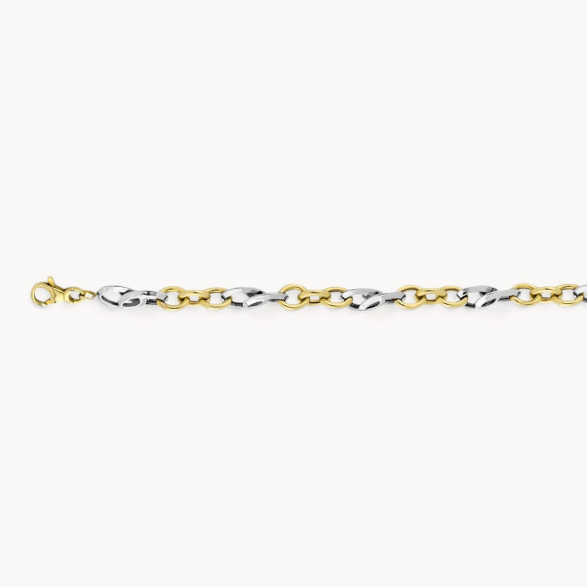 Armband in 333er Gelb-/Weißgold