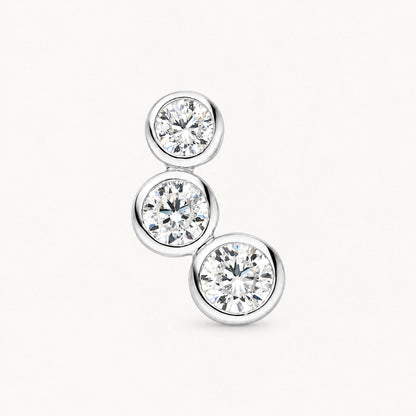Ohrstecker in 925er Silber mit Zirkonia – weiß