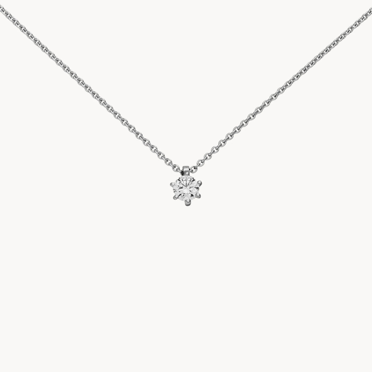 Collier in 950er Platin &amp; 585er Gold mit Diamant