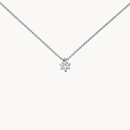 Collier in 950er Platin &amp; 585er Gold mit Diamant