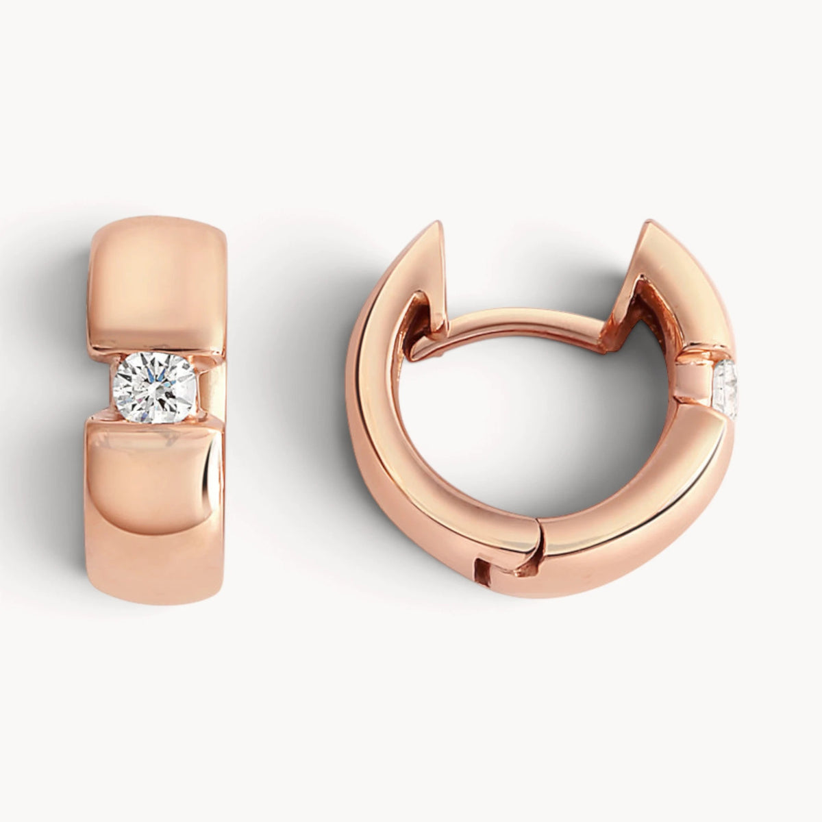 Creole in 585er Gold mit Diamant
